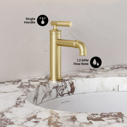 Swiss Madison Avallon single hole bathroom faucet, detail 3