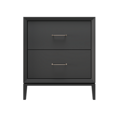 Alexandra 2-Drawer 30" Single Vanity - Off Black / Satin Nickel