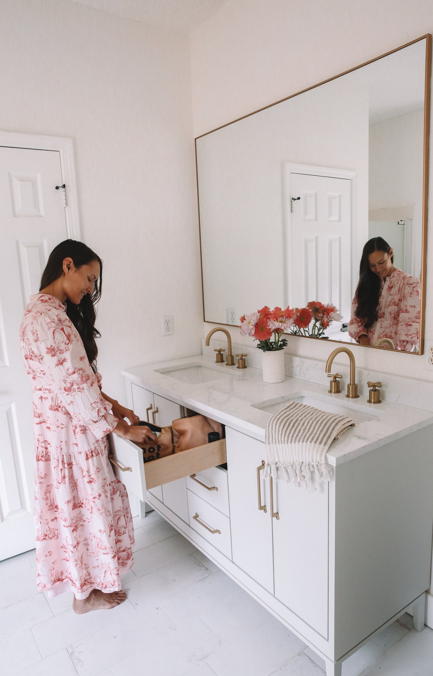 Alexandra bath vanity, styled bathroom