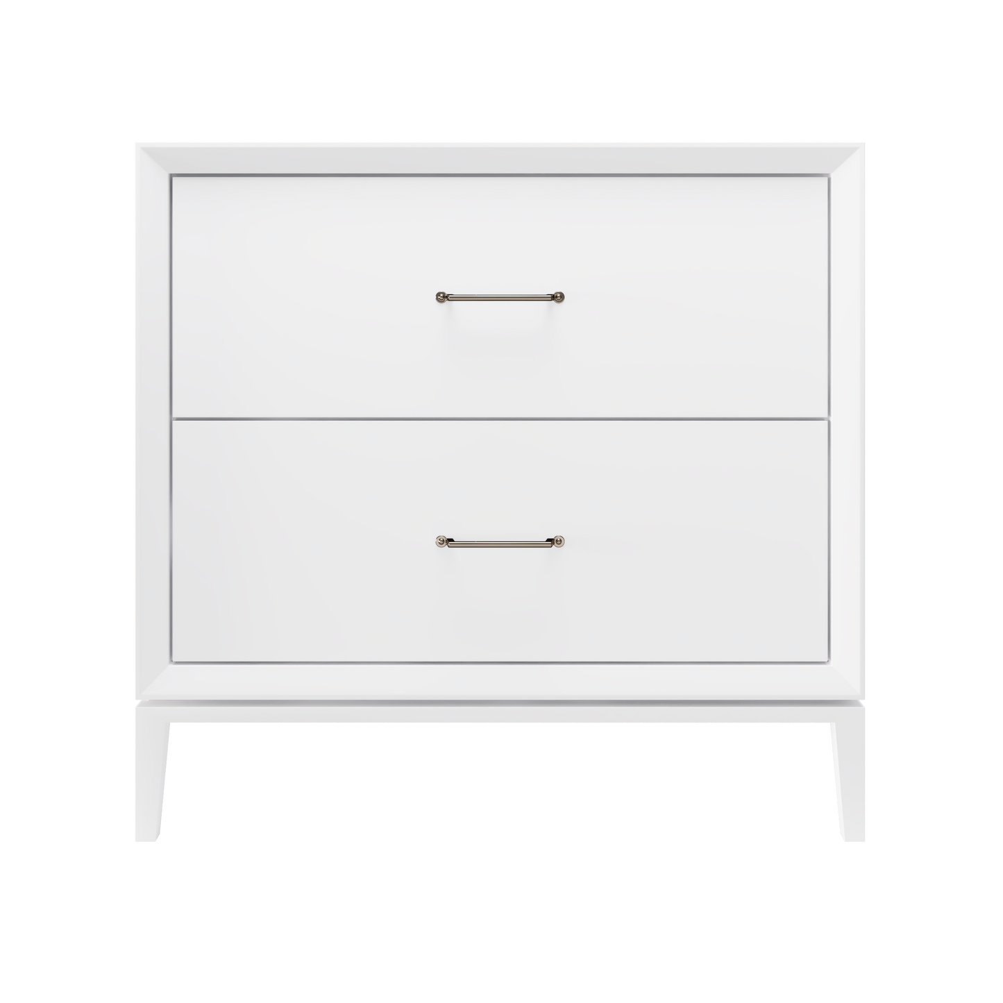 Alexandra 2-Drawer 36" Single Vanity - Pure White / Satin Nickel
