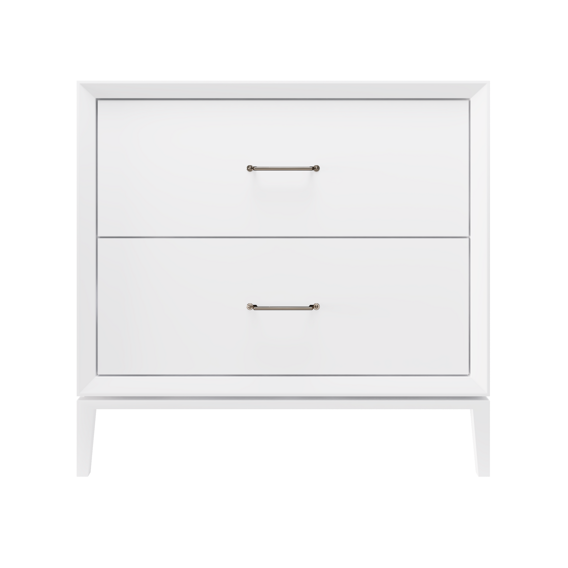 Alexandra 2-Drawer 36" Single Vanity - Pure White / Satin Nickel