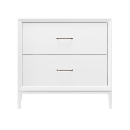 Alexandra 2-Drawer 36" Single Vanity - Pure White / Satin Nickel