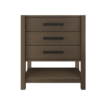 Vanderloc Kiawah Three-Drawer Single Bath Vanity — 30 Inch