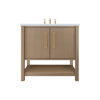 Vanderloc Kiawah Single Sink Vanity - Smoked Modern