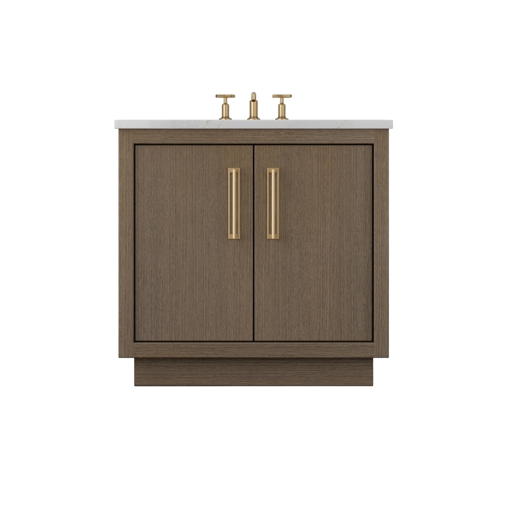 Smoked Modern / Satin Gold