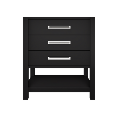 Vanderloc Kiawah Freestanding Three-Drawer Luxury Bathroom Vanity | Single Sink | Solid Wood