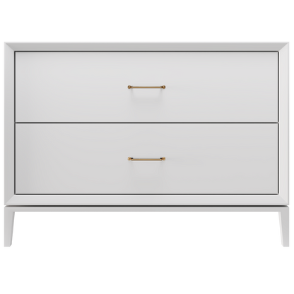 Alexandra 2-Drawer 48" Single Vanity - Strong White / Satin Gold