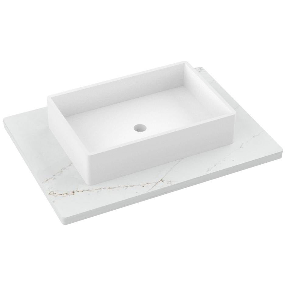 31" Silestone® Quartz Vanity Top Single Vigo Centered Sink