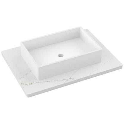 31" Silestone® Quartz Vanity Top Single Vigo Centered Sink