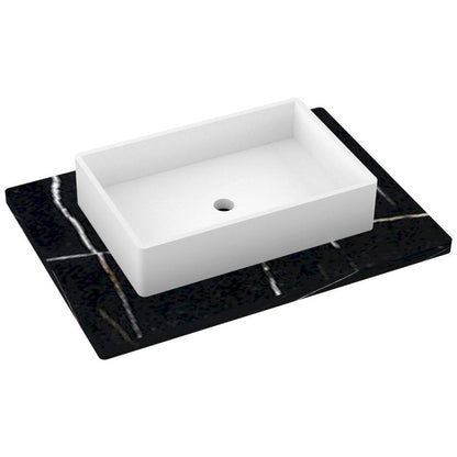 31" Silestone® Quartz Vanity Top Single Vigo Centered Sink