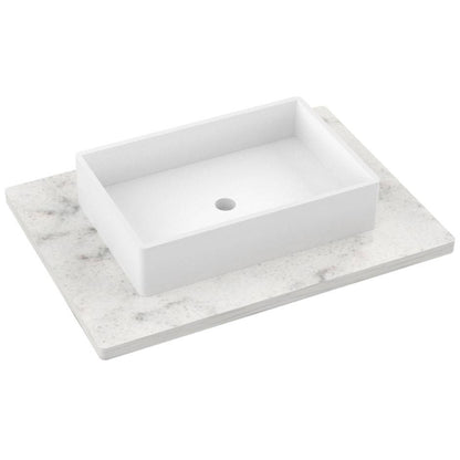 31" Silestone® Quartz Vanity Top Single Vigo Centered Sink