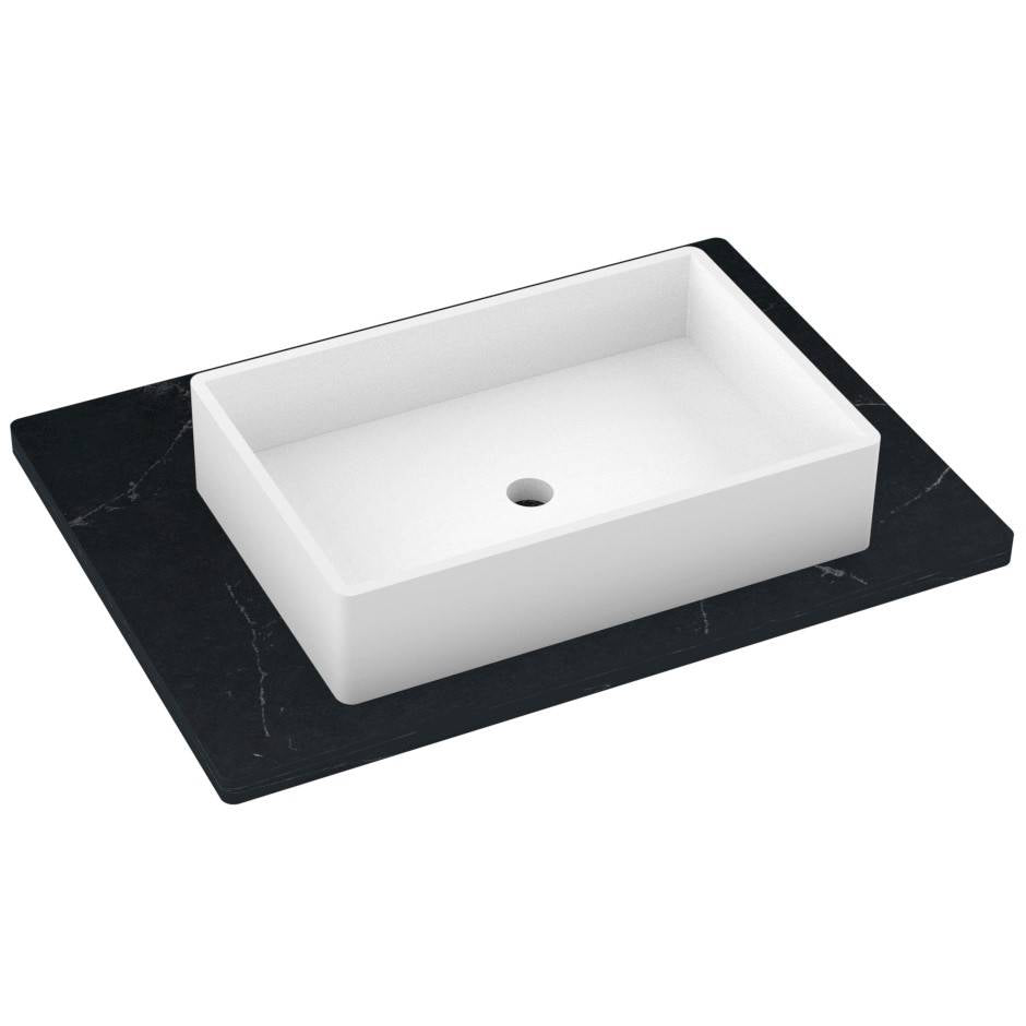 31" Silestone® Quartz Vanity Top Single Vigo Centered Sink