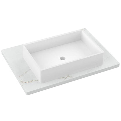 31" Silestone® Quartz Vanity Top Single Vigo Centered Sink