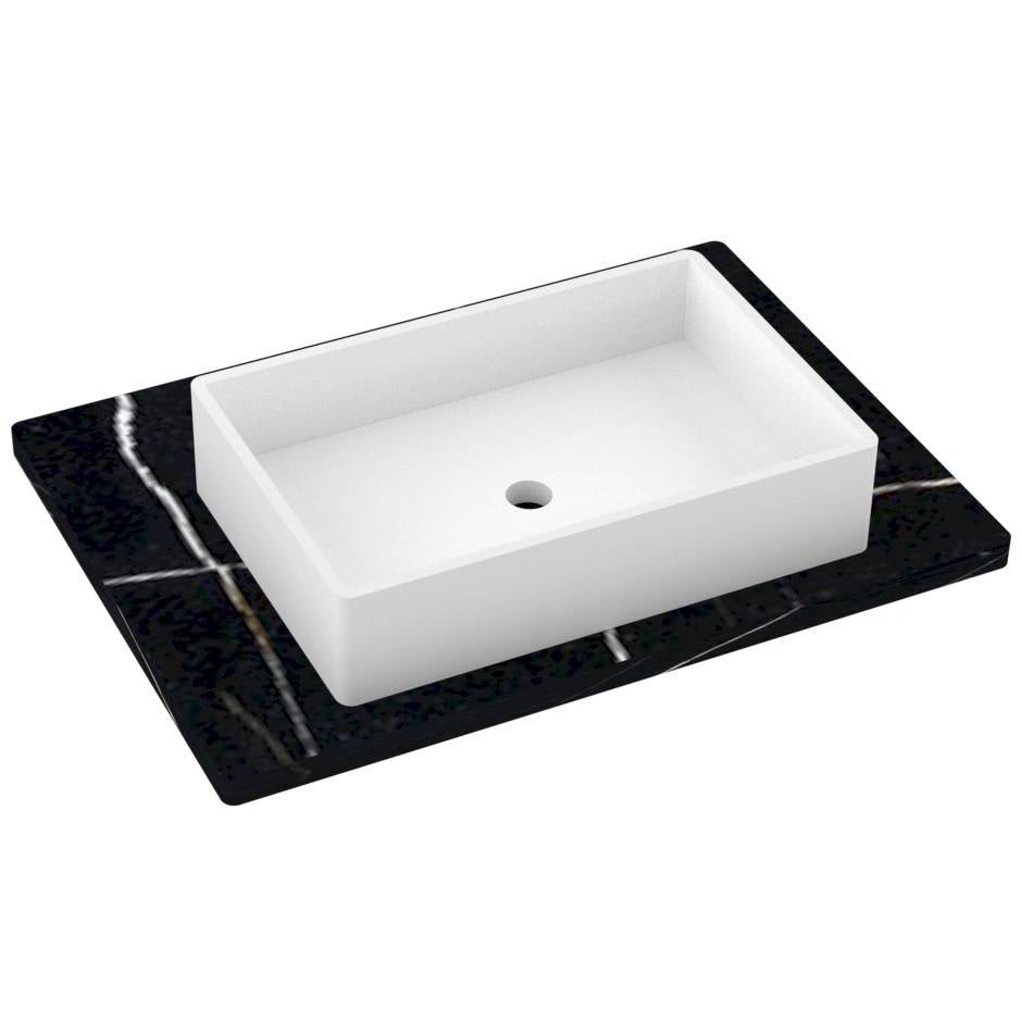 31" Silestone® Quartz Vanity Top Single Vigo Centered Sink