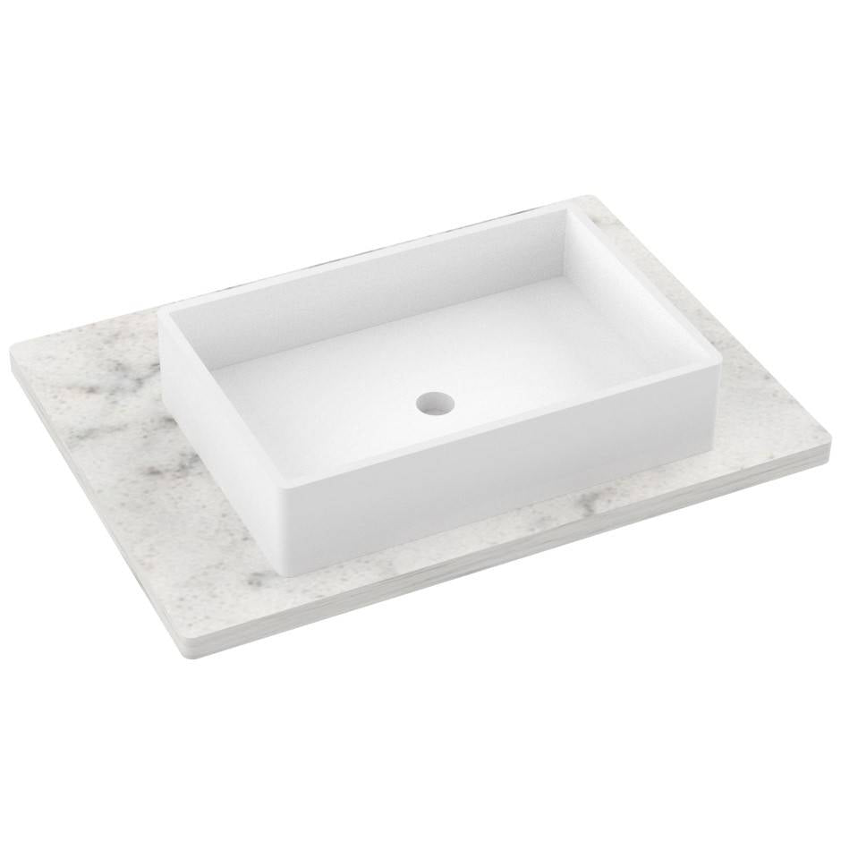31" Silestone® Quartz Vanity Top Single Vigo Centered Sink