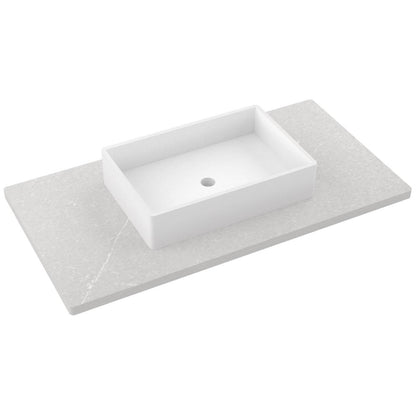 43" Silestone® Quartz Vanity Top Single Vigo Centered Sink