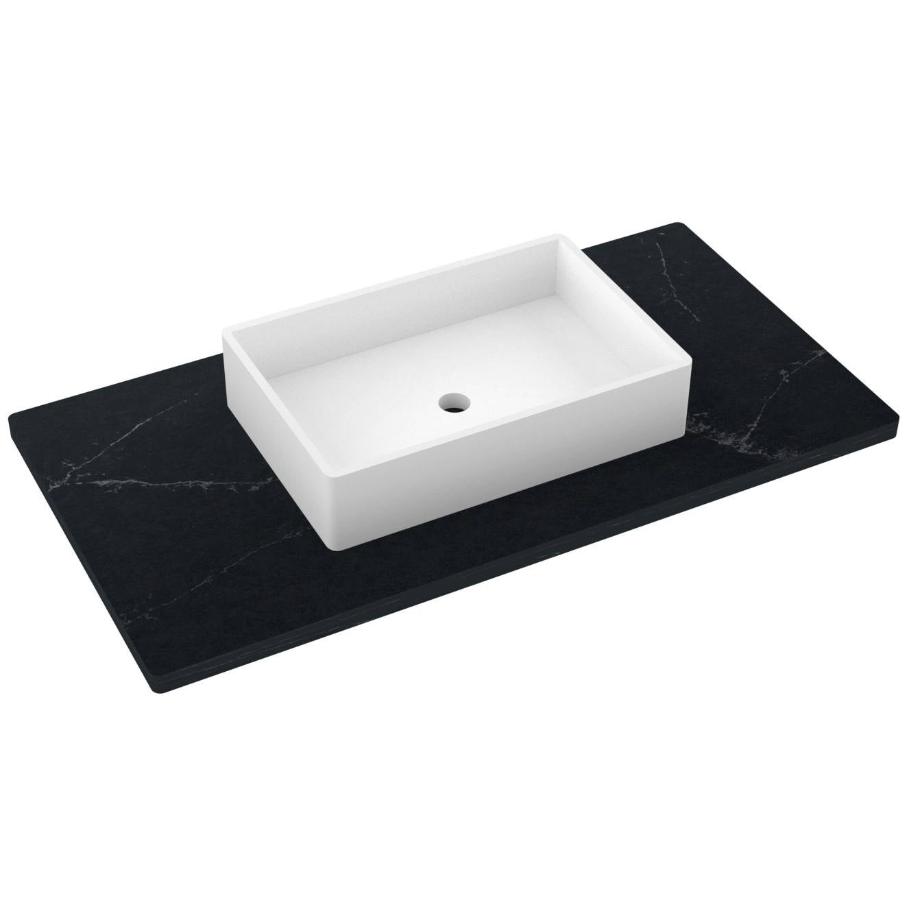 43" Silestone® Quartz Vanity Top Single Vigo Centered Sink