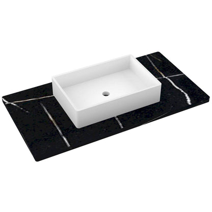 43" Silestone® Quartz Vanity Top Single Vigo Centered Sink