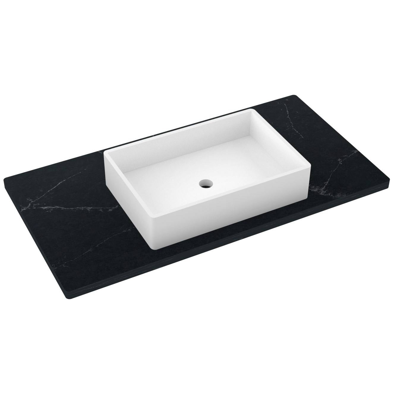 43" Silestone® Quartz Vanity Top Single Vigo Centered Sink