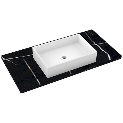 43" Silestone® Quartz Vanity Top Single Vigo Centered Sink