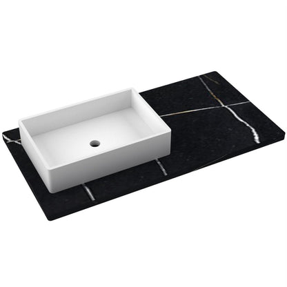 43" Silestone® Quartz Vanity Top Single Vigo Offset Sink
