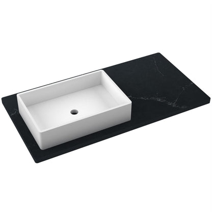 43" Silestone® Quartz Vanity Top Single Vigo Offset Sink