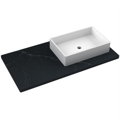 43" Silestone® Quartz Vanity Top Single Vigo Offset Sink