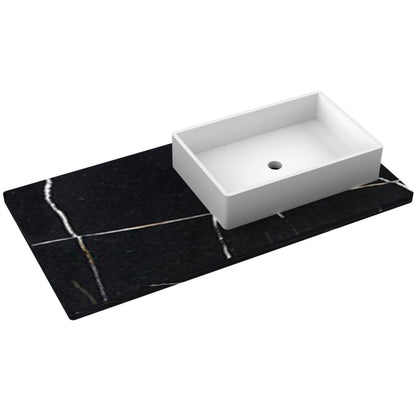 43" Silestone® Quartz Vanity Top Single Vigo Offset Sink