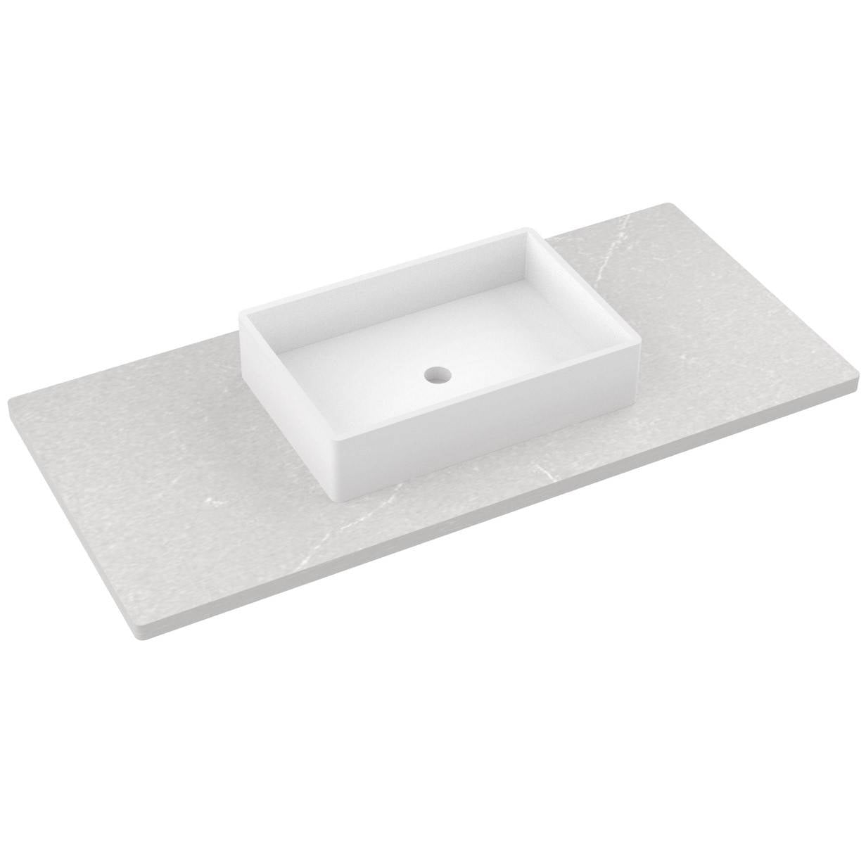 49" Silestone® Quartz Vanity Top Single Vigo Centered Sink