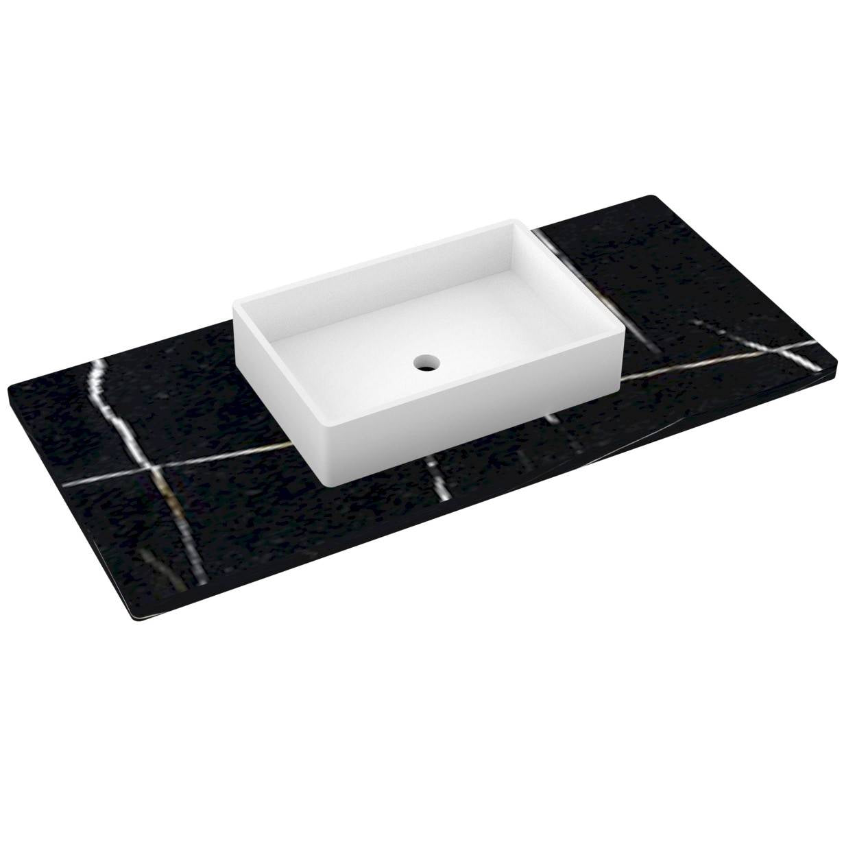49" Silestone® Quartz Vanity Top Single Vigo Centered Sink