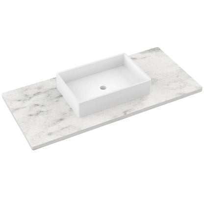 49" Silestone® Quartz Vanity Top Single Vigo Centered Sink