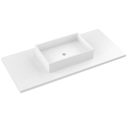 49" Silestone® Quartz Vanity Top Single Vigo Centered Sink