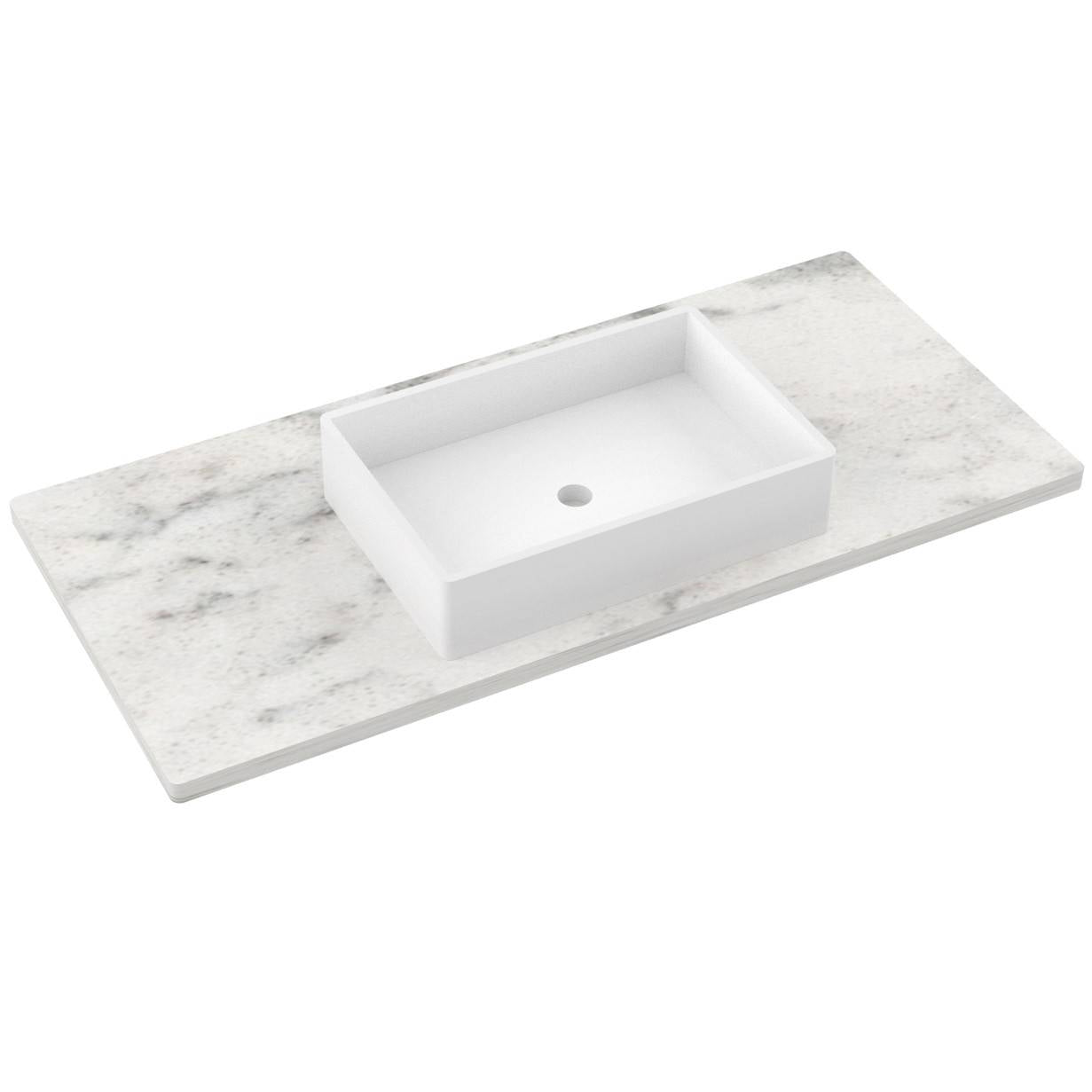 49" Silestone® Quartz Vanity Top Single Vigo Centered Sink