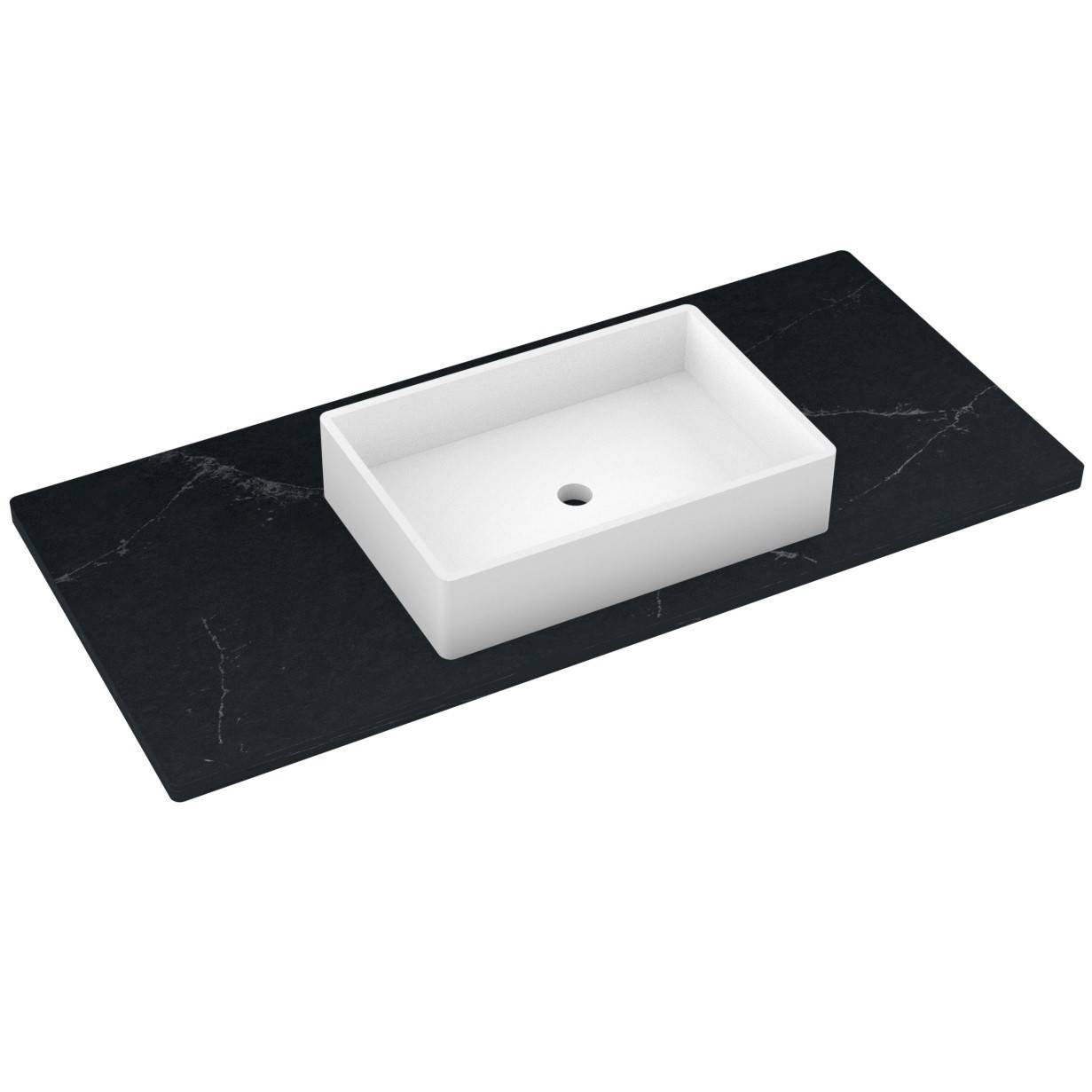 49" Silestone® Quartz Vanity Top Single Vigo Centered Sink
