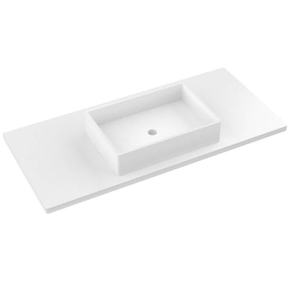 49" Silestone® Quartz Vanity Top Single Vigo Centered Sink