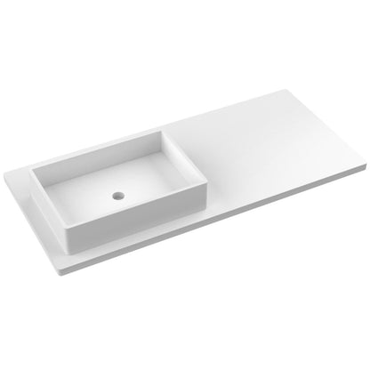 49" Silestone® Quartz Vanity Top Single Vigo Offset Sink