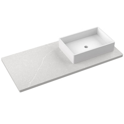 49" Silestone® Quartz Vanity Top Single Vigo Offset Sink