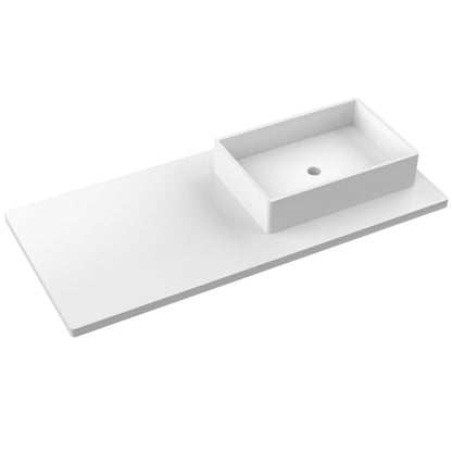 49" Silestone® Quartz Vanity Top Single Vigo Offset Sink