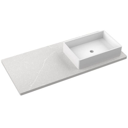 49" Silestone® Quartz Vanity Top Single Vigo Offset Sink