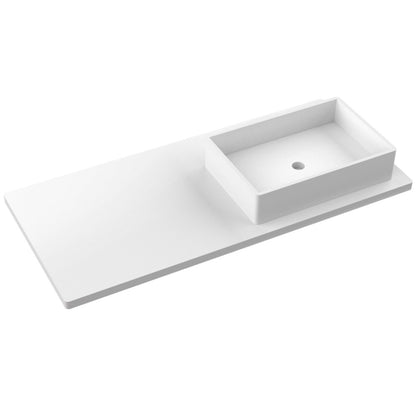 49" Silestone® Quartz Vanity Top Single Vigo Offset Sink