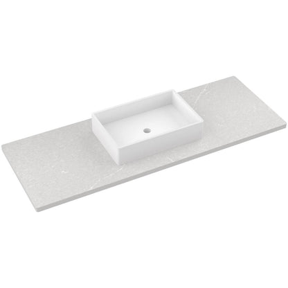 61" Silestone® Quartz Vanity Top Single Vigo Centered Sink