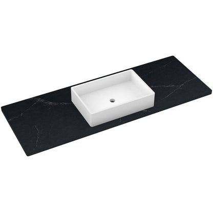 61" Silestone® Quartz Vanity Top Single Vigo Centered Sink