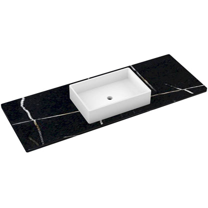 61" Silestone® Quartz Vanity Top Single Vigo Centered Sink