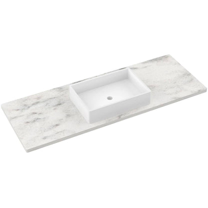 61" Silestone® Quartz Vanity Top Single Vigo Centered Sink