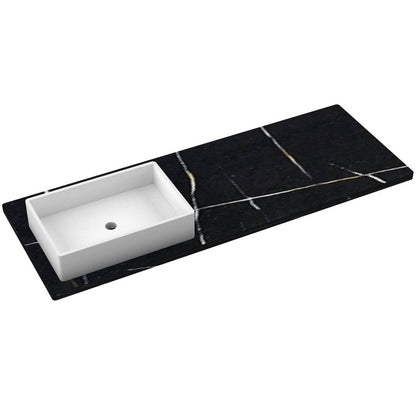 61" Silestone® Quartz Vanity Top Single Vigo Offset Sink
