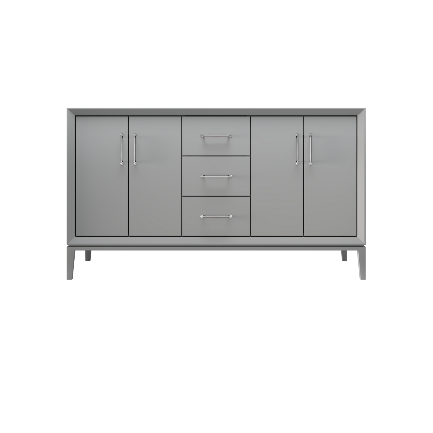 Platinum Gray / 60" Wide / Polished Chrome