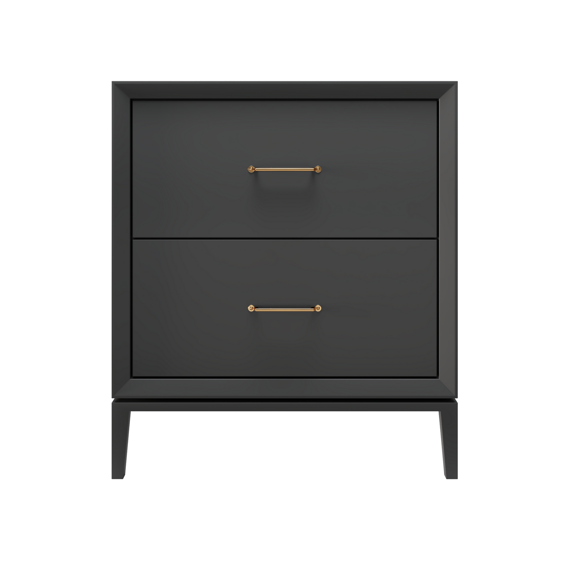 Alexandra 2-Drawer 30" Single Vanity - Off Black / Satin Gold