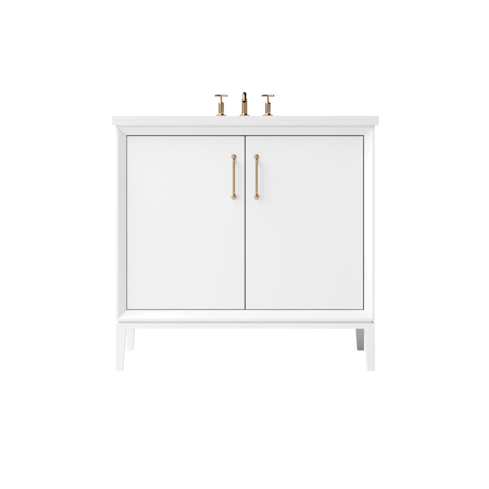 Vanderloc Alexandra Single Sink 24" - Pure White