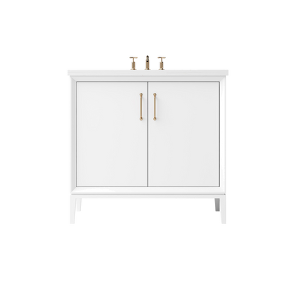 Vanderloc Alexandra Single Sink 24" - Pure White