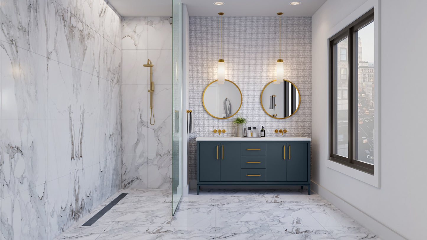 Alexandra bath vanity, styled bathroom